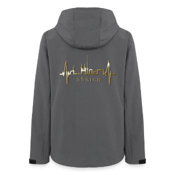 Zurich Skyline Heartbeat Suisse Amour Amour Zurich - Veste softshell femme recyclée Stanley/Stella - charbon - Dos - AI Model Female 172 light (172cm)