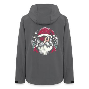 Weihnachtsmann Strickmuster mit Augenklappe - Frauen Recycelte Softshelljacke von Stanley/Stella - Anthrazit - Hinten - AI Model Female 172 light (172cm)