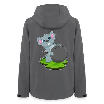 Mouse Bowling Bowling Ball Sport - Women’s Recycled Softshell Jacket by Stanley/Stella - anthracite - Back - AI Model Female 172 light (172cm)