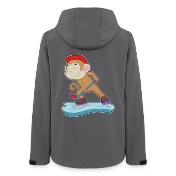 Affe Eishockey Eishockeyschläger - Veste softshell femme recyclée Stanley/Stella - charbon - Dos - AI Model Female 172 light (172cm)