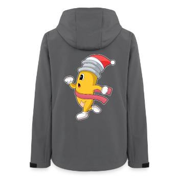Bleistift Weihnachten Joggen - Frauen Recycelte Softshelljacke von Stanley/Stella - Anthrazit - Hinten - AI Model Female 172 light (172cm)