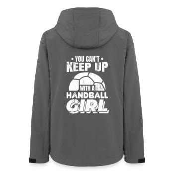 Fille de handball - Veste softshell femme recyclée Stanley/Stella - charbon - Dos - AI Model Female 172 light (172cm)