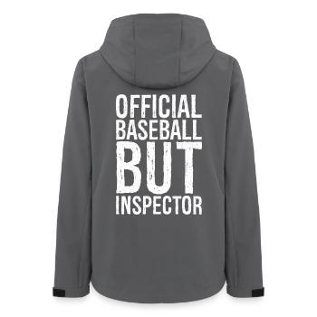 official baseball but inspector funny shirt - Veste softshell femme recyclée Stanley/Stella - charbon - Dos - AI Model Female 172 light (172cm)