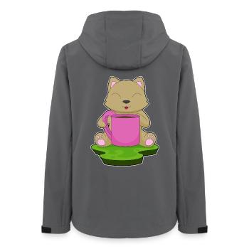 Tasse à café chat - Veste softshell femme recyclée Stanley/Stella - charbon - Dos - AI Model Female 172 light (172cm)