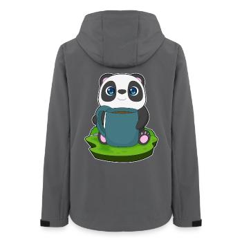 Tasse à café Panda - Veste softshell femme recyclée Stanley/Stella - charbon - Dos - AI Model Female 172 light (172cm)