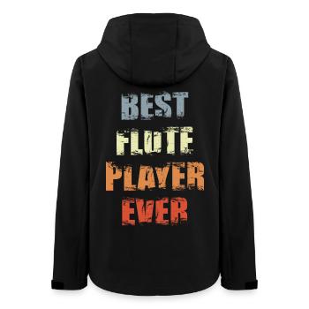 Bester Flötist - Frauen Recycelte Softshelljacke von Stanley/Stella - Schwarz - Hinten - AI Model Female 172 light (172cm)