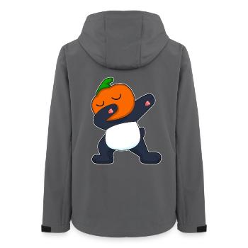 Danse hip-hop d’Halloween panda - Veste softshell femme recyclée Stanley/Stella - charbon - Dos - AI Model Female 172 light (172cm)