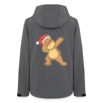 Danse hip-hop de Noël Bear - Veste softshell femme recyclée Stanley/Stella - charbon - Dos - AI Model Female 172 light (172cm)