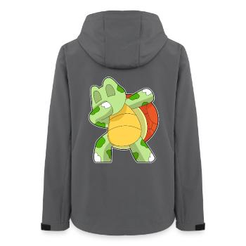Tortue Hip Hop Danse - Veste softshell femme recyclée Stanley/Stella - charbon - Dos - AI Model Female 172 light (172cm)