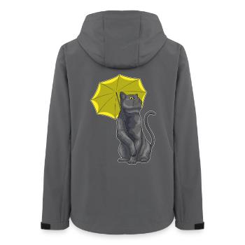 Parapluie pour chat - Veste softshell femme recyclée Stanley/Stella - charbon - Dos - AI Model Female 172 light (172cm)