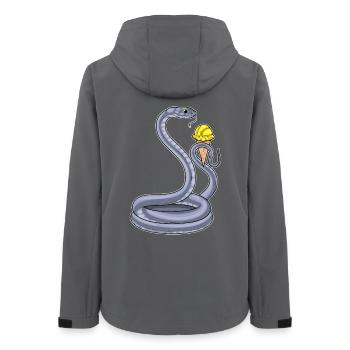 Snake Waffle Ice Cream - Women’s Recycled Softshell Jacket by Stanley/Stella - anthracite - Back - AI Model Female 172 light (172cm)