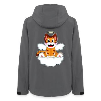 Tiger Engelsflügel - Frauen Recycelte Softshelljacke von Stanley/Stella - Anthrazit - Hinten - AI Model Female 172 light (172cm)