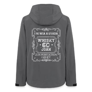 i bi wia a guada Whisky 60 Joah to perfection - Women’s Recycled Softshell Jacket by Stanley/Stella - anthracite - Back - AI Model Female 172 light (172cm)