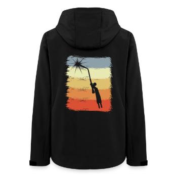 Electronic welding - Women’s Recycled Softshell Jacket by Stanley/Stella - black - Back - AI Model Female 172 light (172cm)