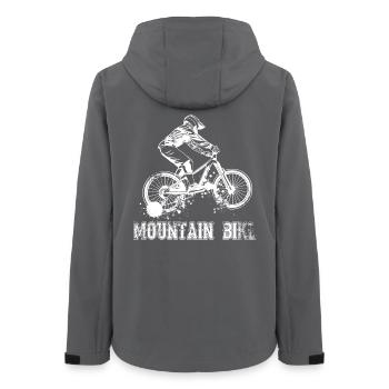 Mountain bike - Women’s Recycled Softshell Jacket by Stanley/Stella - anthracite - Back - AI Model Female 172 light (172cm)