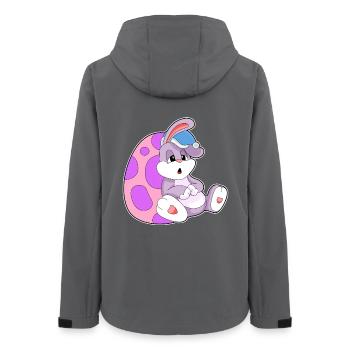 Hase Ostern Entspannen - Frauen Recycelte Softshelljacke von Stanley/Stella - Anthrazit - Hinten - AI Model Female 172 light (172cm)