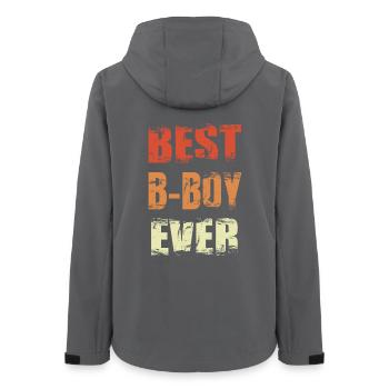 Best B-Boy Ever - Frauen Recycelte Softshelljacke von Stanley/Stella - Anthrazit - Hinten - AI Model Female 172 light (172cm)