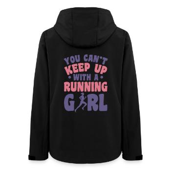 Runner - Women’s Recycled Softshell Jacket by Stanley/Stella - black - Back - AI Model Female 172 light (172cm)