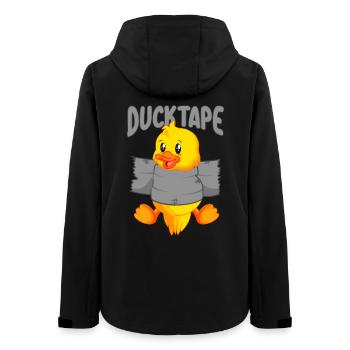 Ruban adhésif Duck | Canetons avec ruban adhésif - Veste softshell femme recyclée Stanley/Stella - noir - Dos - AI Model Female 172 light (172cm)