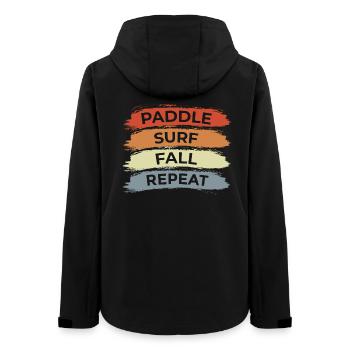 Dicton de surf - Veste softshell femme recyclée Stanley/Stella - noir - Dos - AI Model Female 172 light (172cm)