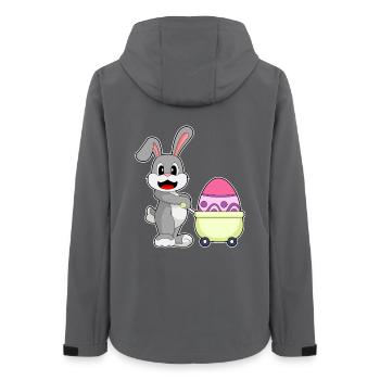 Hase Ostern Einkaufen - Frauen Recycelte Softshelljacke von Stanley/Stella - Anthrazit - Hinten - AI Model Female 172 light (172cm)