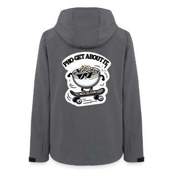 Pho-Get About It Skateboardende Nudelschüssel Cool - Frauen Recycelte Softshelljacke von Stanley/Stella - Anthrazit - Hinten - AI Model Female 172 light (172cm)