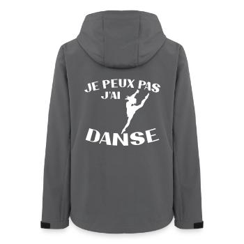 Ich kann nicht, ich habe Tanz - Frauen Recycelte Softshelljacke von Stanley/Stella - Anthrazit - Hinten - AI Model Female 172 light (172cm)
