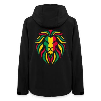 Reggae Lion - Women’s Recycled Softshell Jacket by Stanley/Stella - black - Back - AI Model Female 172 light (172cm)