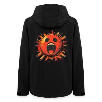 Gruselige Bowlingkugel - Frauen Recycelte Softshelljacke von Stanley/Stella - Schwarz - Hinten - AI Model Female 172 light (172cm)