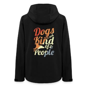 Dicton du propriétaire de chien - Veste softshell femme recyclée Stanley/Stella - noir - Dos - AI Model Female 172 light (172cm)