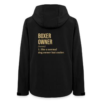 Boxer - Frauen Recycelte Softshelljacke von Stanley/Stella - Schwarz - Hinten - AI Model Female 172 light (172cm)