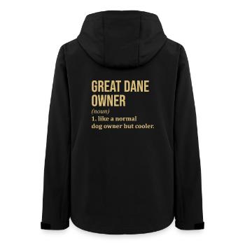 Dogue allemand - Veste softshell femme recyclée Stanley/Stella - noir - Dos - AI Model Female 172 light (172cm)