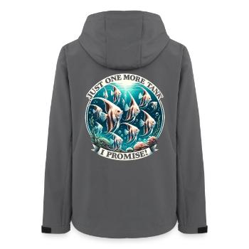 Aquarium Addiction, Aquarium Love, Angelfish - Women’s Recycled Softshell Jacket by Stanley/Stella - anthracite - Back - AI Model Female 172 light (172cm)