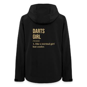 Darts - Women’s Recycled Softshell Jacket by Stanley/Stella - black - Back - AI Model Female 172 light (172cm)