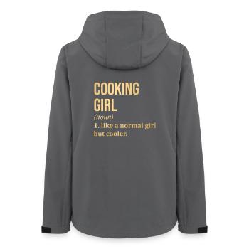 Cooking - Women’s Recycled Softshell Jacket by Stanley/Stella - anthracite - Back - AI Model Female 172 light (172cm)