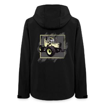 MB Traktor 1000 - Frauen Recycelte Softshelljacke von Stanley/Stella - Schwarz - Hinten - AI Model Female 172 light (172cm)