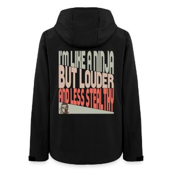 Comme un ninja - Veste softshell femme recyclée Stanley/Stella - noir - Dos - AI Model Female 172 light (172cm)