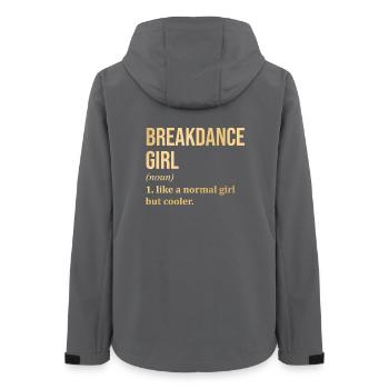 Breakdance - Women’s Recycled Softshell Jacket by Stanley/Stella - anthracite - Back - AI Model Female 172 light (172cm)