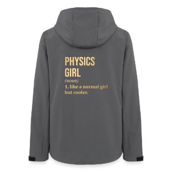 Physics - Women’s Recycled Softshell Jacket by Stanley/Stella - anthracite - Back - AI Model Female 172 light (172cm)
