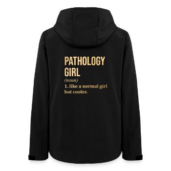 Pathologie Pathologie Pathologie - Frauen Recycelte Softshelljacke von Stanley/Stella - Schwarz - Hinten - AI Model Female 172 light (172cm)