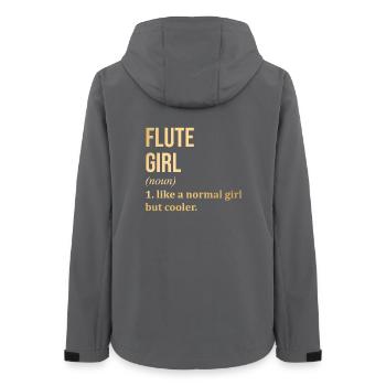 flûte - Veste softshell femme recyclée Stanley/Stella - charbon - Dos - AI Model Female 172 light (172cm)