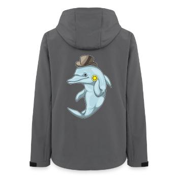 Dolphin Poker Jetons de Poker - Veste softshell femme recyclée Stanley/Stella - charbon - Dos - AI Model Female 172 light (172cm)