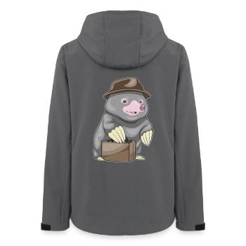 Porte-documents Mole Entrepreneur - Veste softshell femme recyclée Stanley/Stella - charbon - Dos - AI Model Female 172 light (172cm)