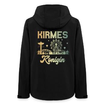 Kirmes Königin Jahrmarkt Rummel Volksfest - Frauen Recycelte Softshelljacke von Stanley/Stella - Schwarz - Hinten - AI Model Female 172 light (172cm)