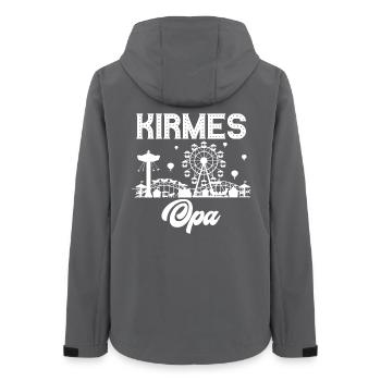 Kirmes Opa Jahrmarkt Rummel Volksfest - Frauen Recycelte Softshelljacke von Stanley/Stella - Anthrazit - Hinten - AI Model Female 172 light (172cm)