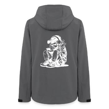 Video Game Lover Drawing - Women’s Recycled Softshell Jacket by Stanley/Stella - anthracite - Back - AI Model Female 172 light (172cm)