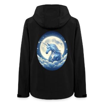 Fantasy Unicorn Horse Fans Unicorn Lovers - Women’s Recycled Softshell Jacket by Stanley/Stella - black - Back - AI Model Female 172 light (172cm)
