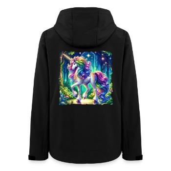 Fantasy Unicorn Horse Fans Unicorn Lovers - Women’s Recycled Softshell Jacket by Stanley/Stella - black - Back - AI Model Female 172 light (172cm)