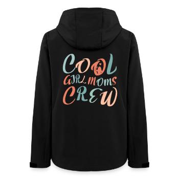 Cool Boy Moms Crew – Mom Life Design - Women’s Recycled Softshell Jacket by Stanley/Stella - black - Back - AI Model Female 172 light (172cm)