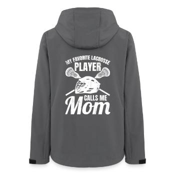 Lacrosse Mom - Women’s Recycled Softshell Jacket by Stanley/Stella - anthracite - Back - AI Model Female 172 light (172cm)